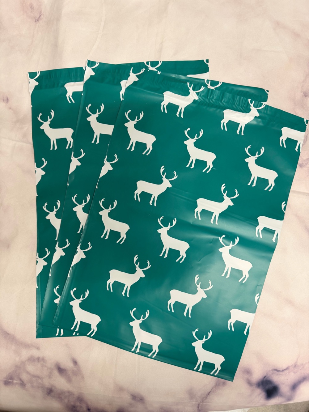 50 10x13 deer designer poly mailer